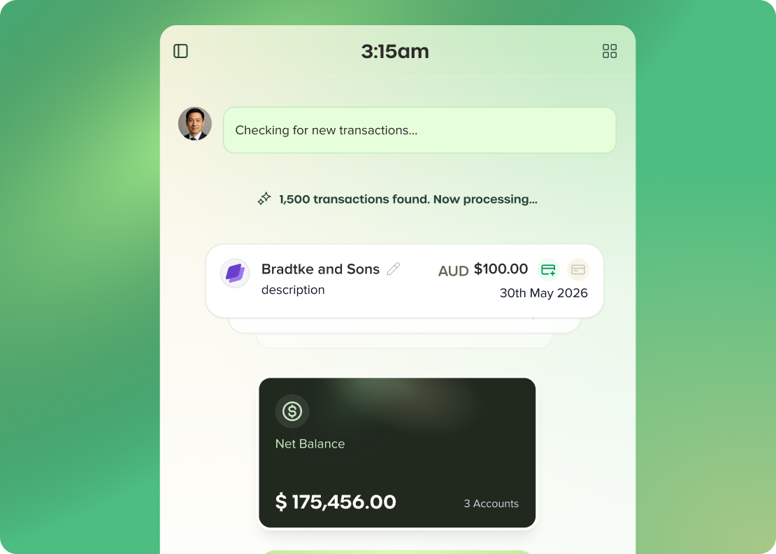 Match Transactions Instantly